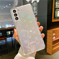 Miłość serce etui na telefon do Samsung Galaxy S22 S20 FE S21 Plus uwaga 20 bardzo A53 A51 A71 A52 A32 A12 A72 A50 A21S A31 tylna pokrywa 2